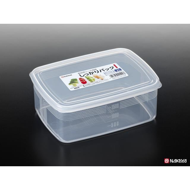 日本 NAKAYA 日本製長方形保鮮盒 2000ml