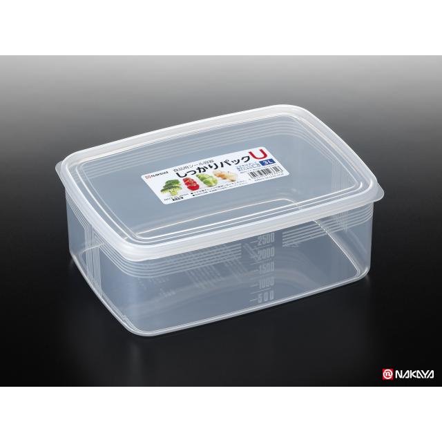 日本 NAKAYA 日本製方形保鮮盒3000ml