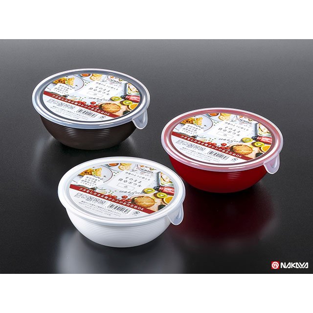 日本 NAKAYA 日本製圓形保鮮小餐碗480ml(顏色隨機)