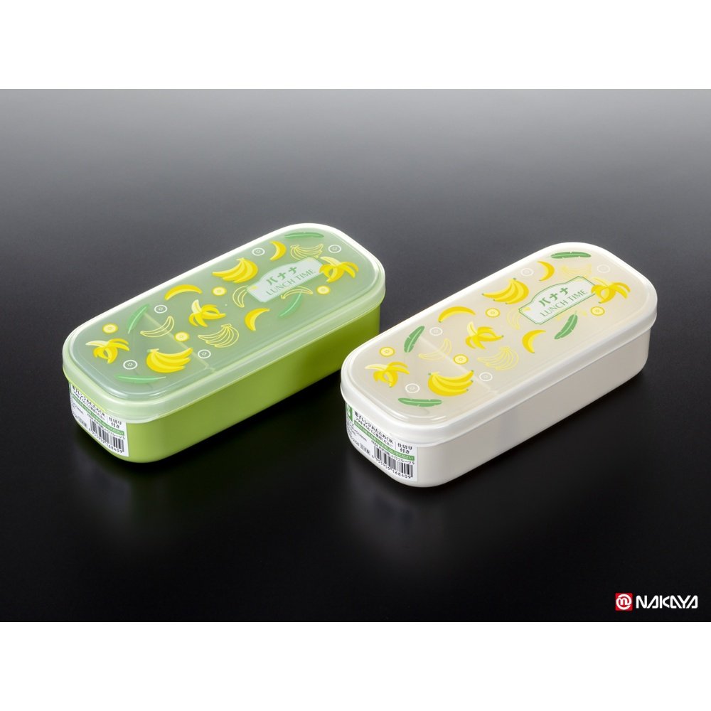 日本 NAKAYA 日本製復古點心水果保鮮盒-香蕉510ml